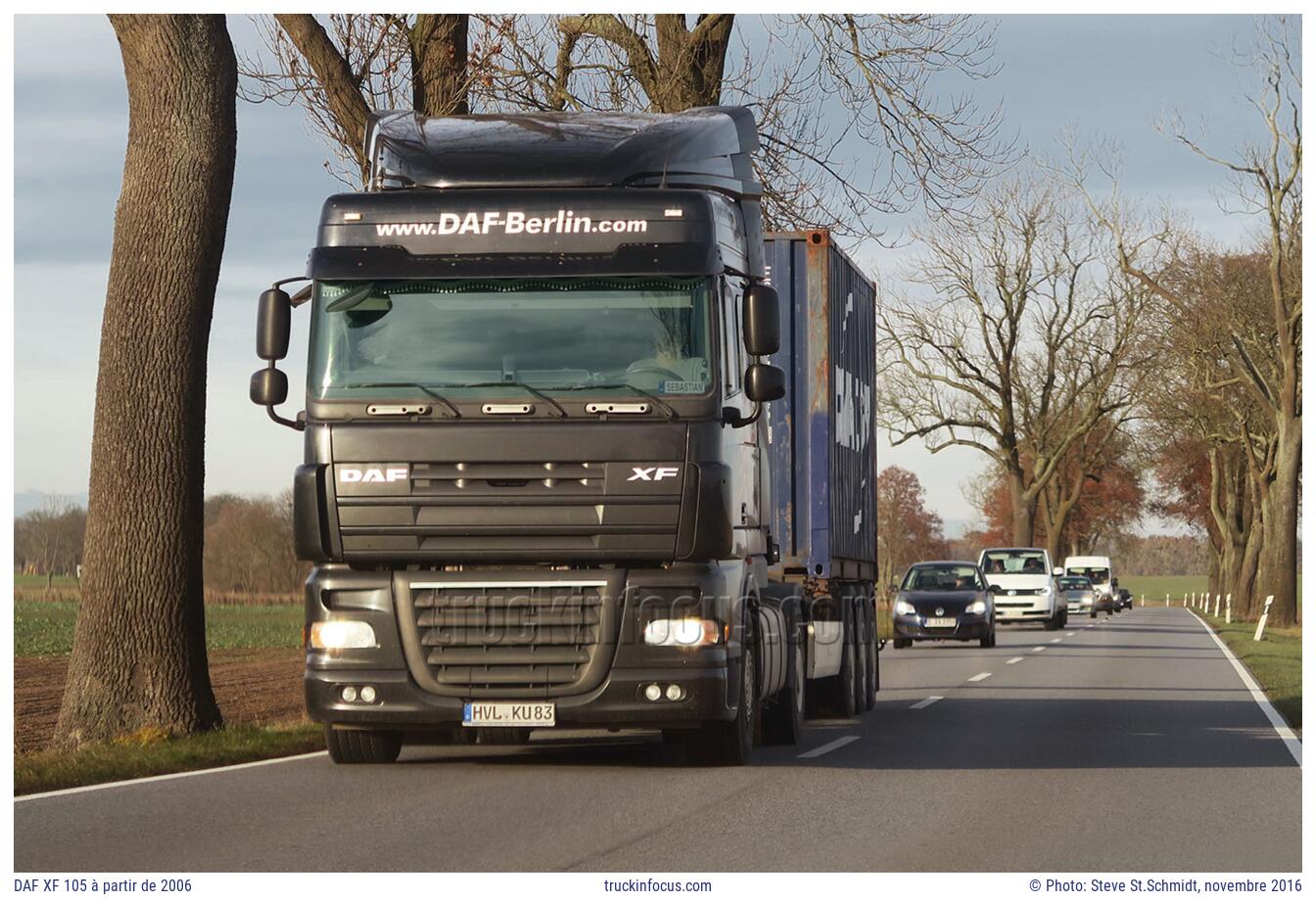 DAF XF 105 à partir de 2006 Photo novembre 2016