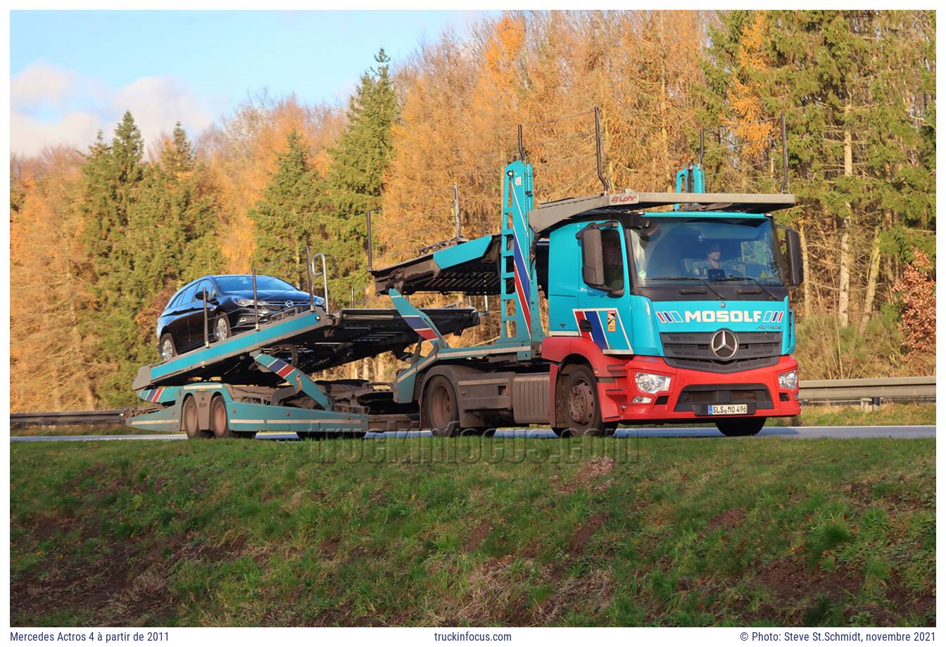 Mercedes Actros 4 à partir de 2011 Photo novembre 2021