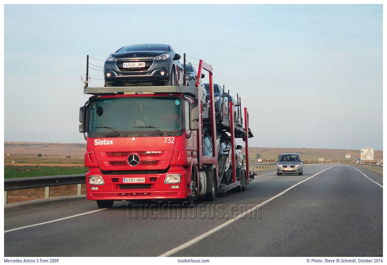 Mercedes Actros 3 from 2009 Photo October 2016