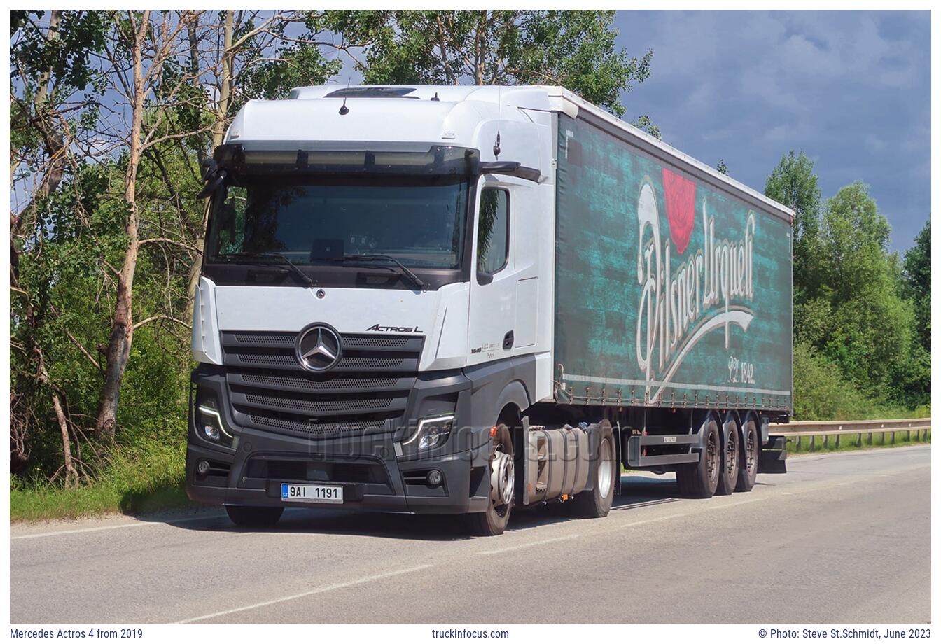 Mercedes Actros 4 from 2019 Photo June 2023