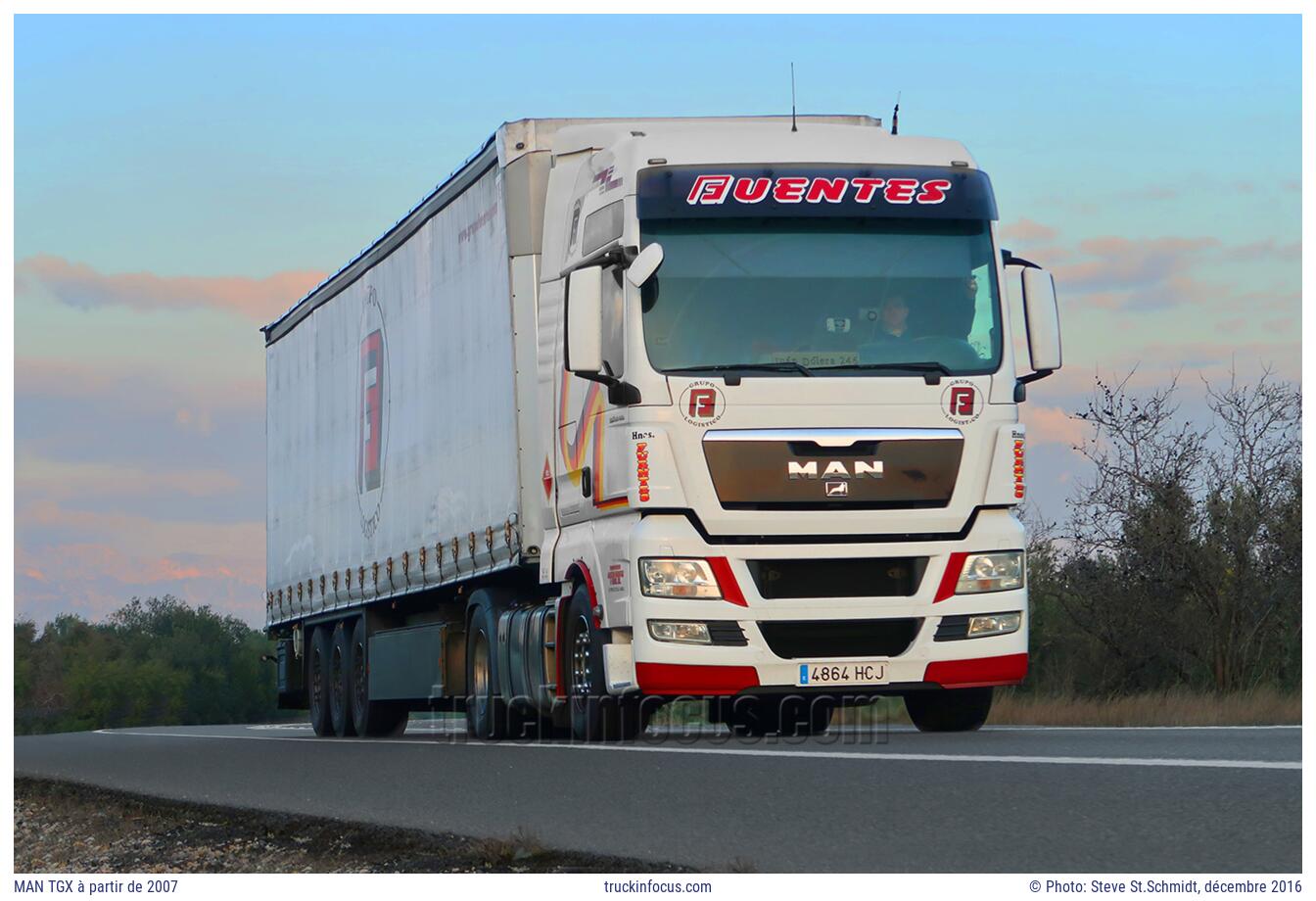 MAN TGX à partir de 2007 Photo décembre 2016