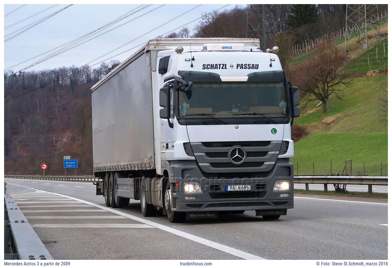 Mercedes Actros 3 a partir de 2009 Foto marzo 2018