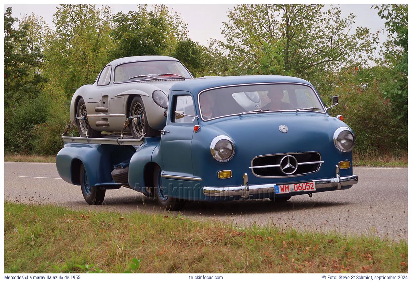 Mercedes «La maravilla azul» de 1955 Foto septiembre 2024