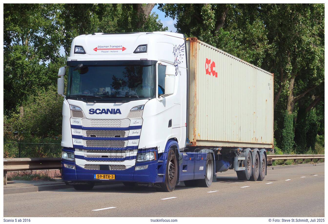 Scania S ab 2016 Foto Juli 2025