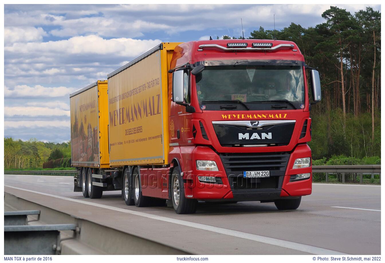 MAN TGX à partir de 2016 Photo mai 2022