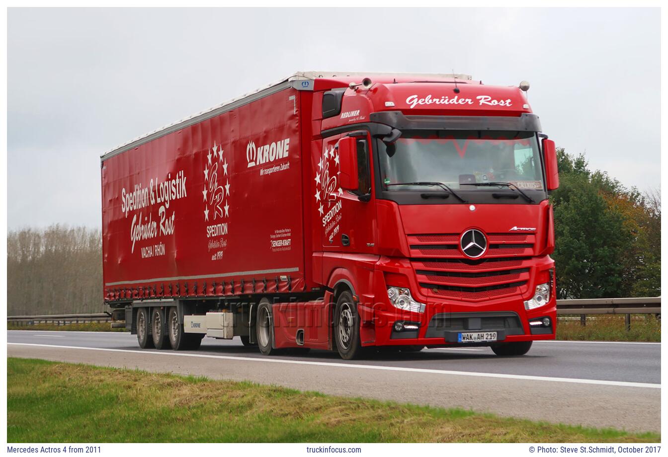 Mercedes Actros 4 from 2011 Photo October 2017