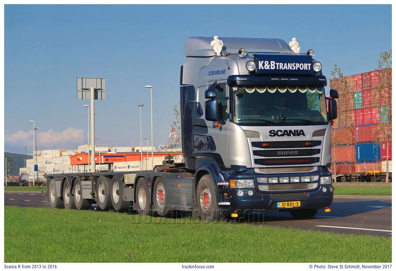 Scania R from 2013 to 2016 Photo November 2017