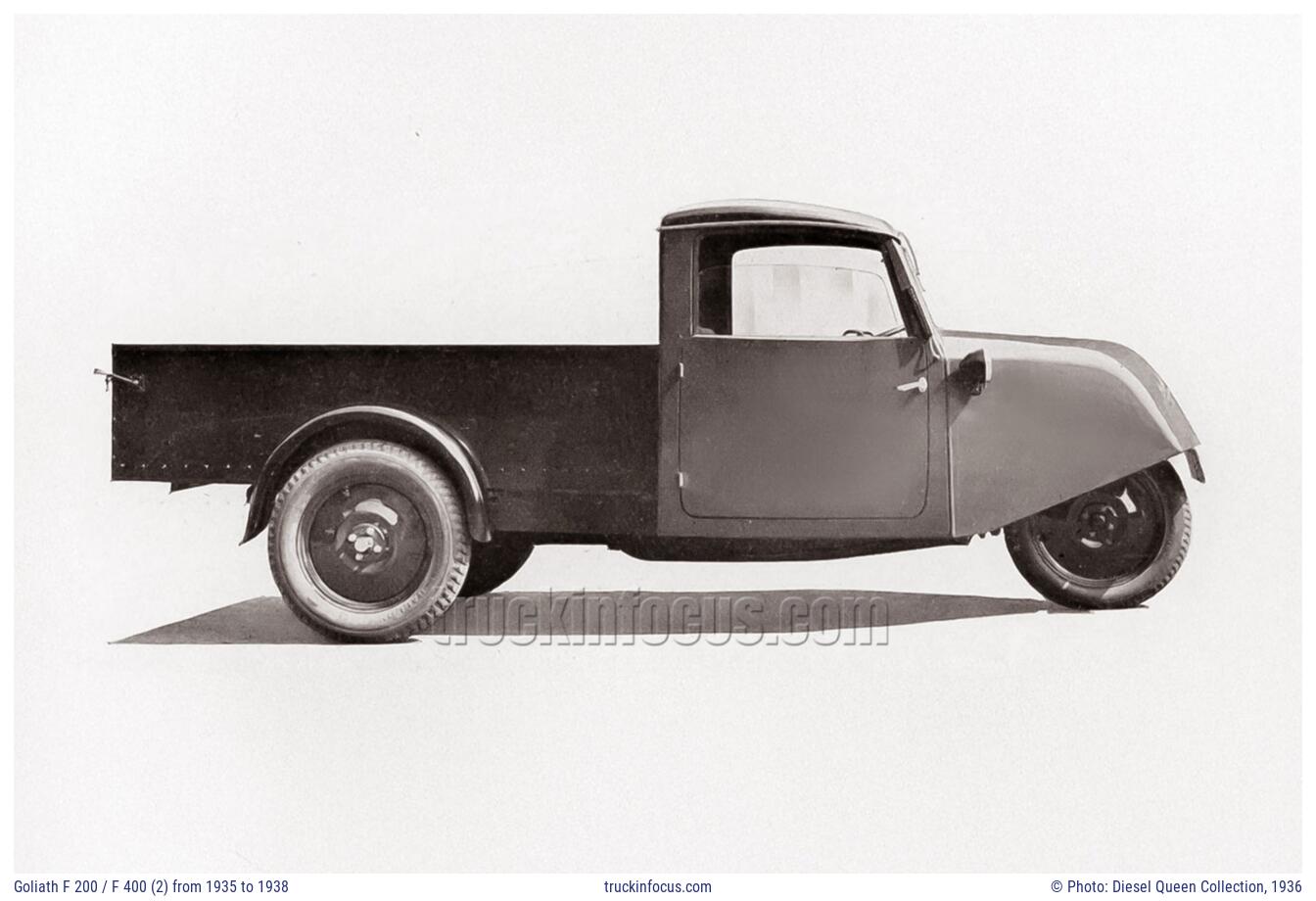 Goliath F 200 / F 400 (2) from 1935 to 1938 Photo 1936