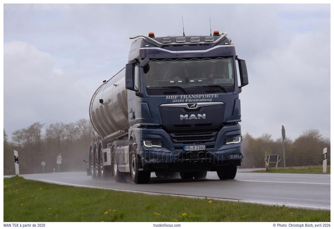 MAN TGX à partir de 2020 Photo avril 2026