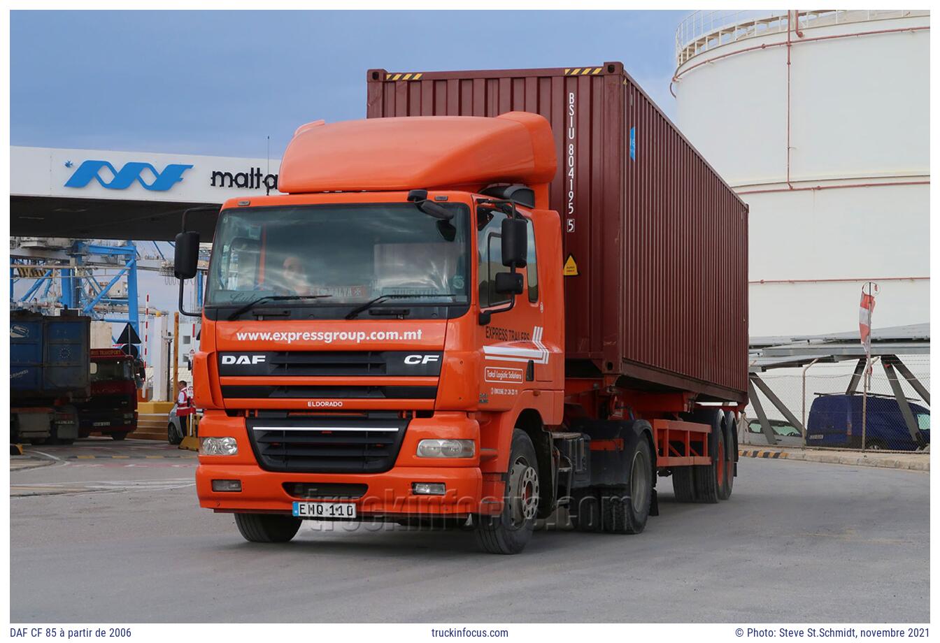 DAF CF 85 à partir de 2006 Photo novembre 2021