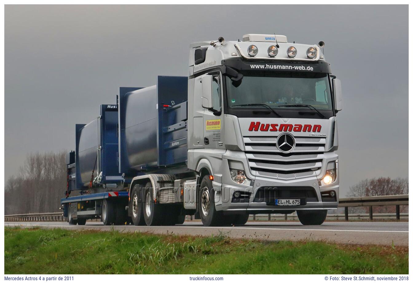 Mercedes Actros 4 a partir de 2011 Foto noviembre 2018