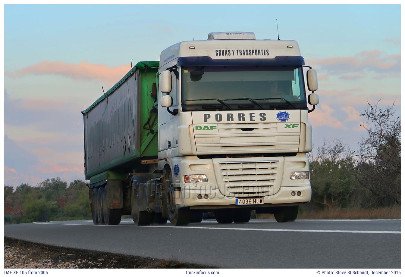 DAF XF 105 from 2006 Photo December 2016