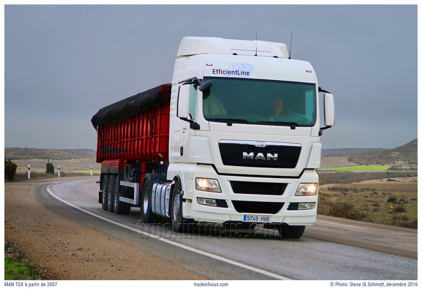 MAN TGX à partir de 2007 Photo décembre 2016