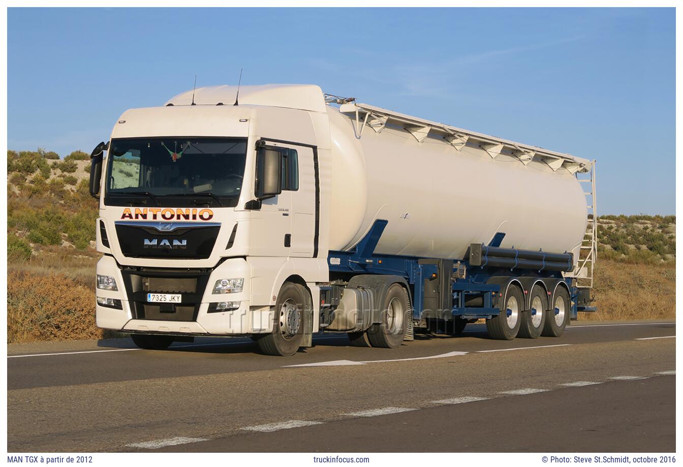 MAN TGX à partir de 2012 Photo octobre 2016