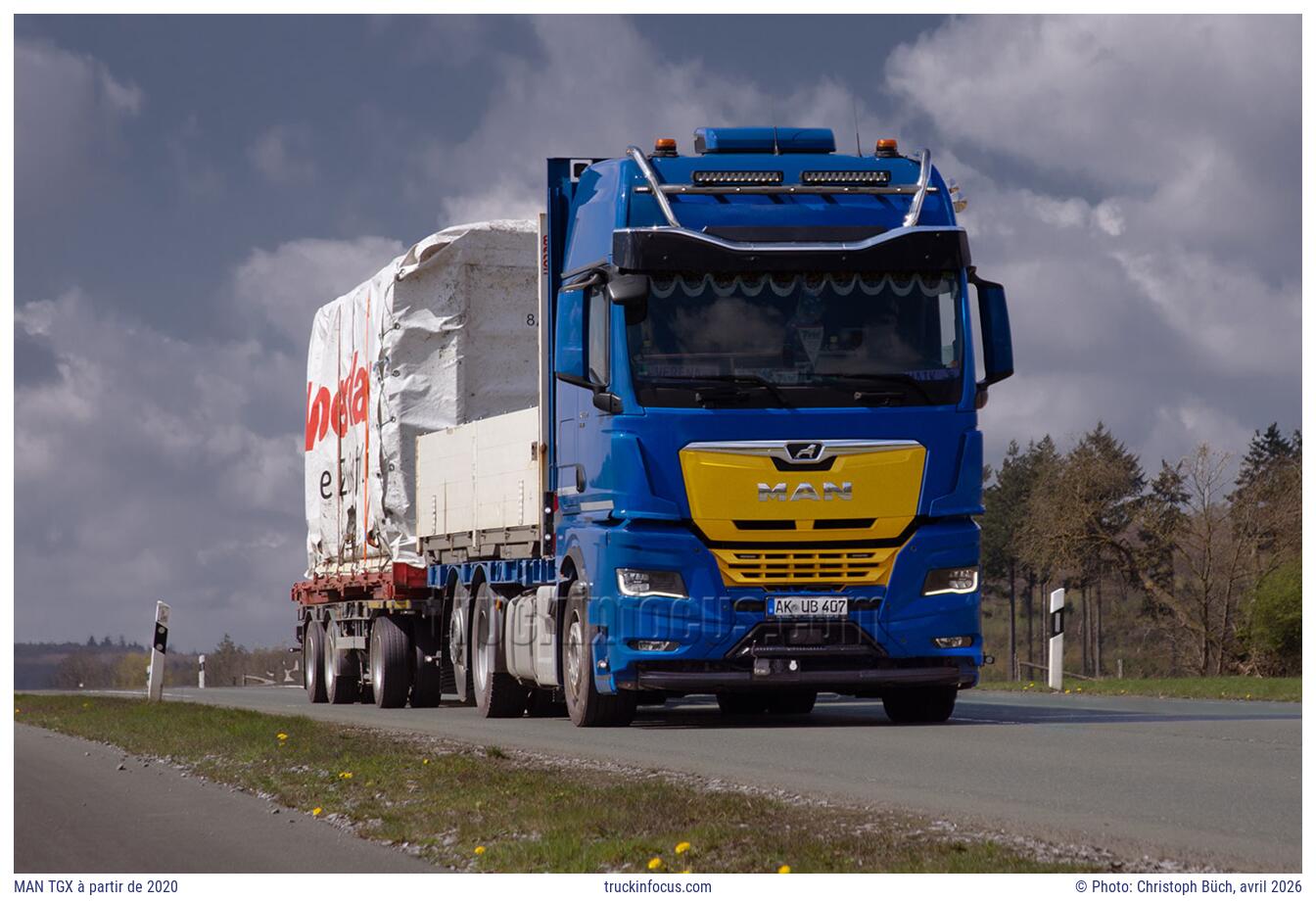 MAN TGX à partir de 2020 Photo avril 2026