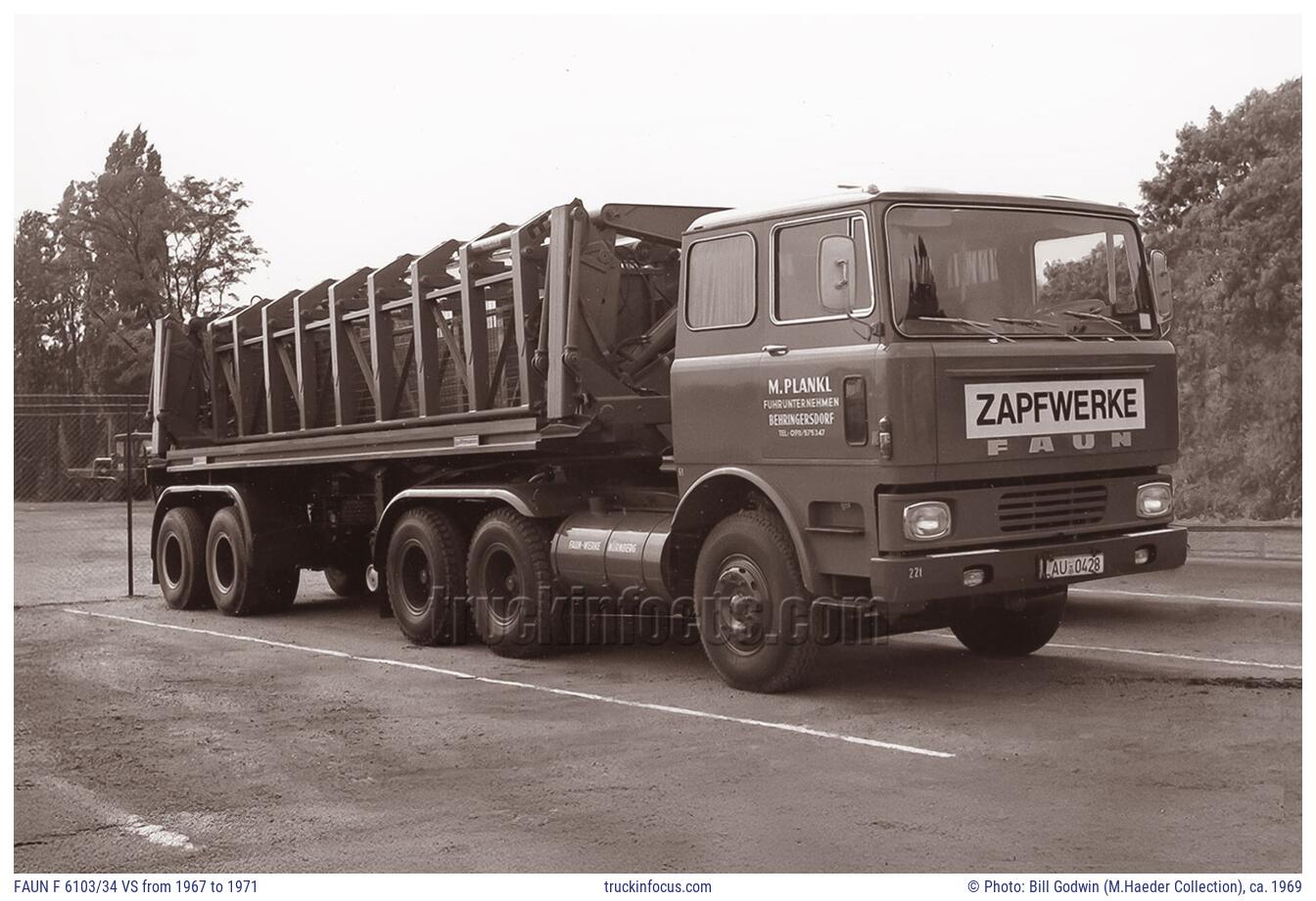 FAUN F 6103/34 VS from 1967 to 1971 Photo ca. 1969