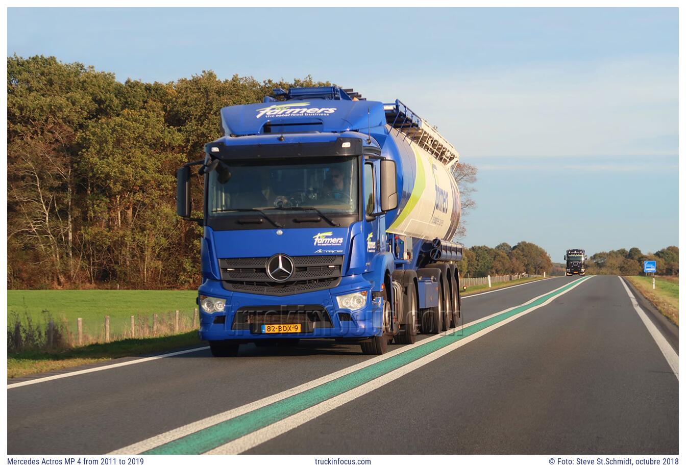 Mercedes Actros MP 4 from 2011 to 2019 Foto octubre 2018