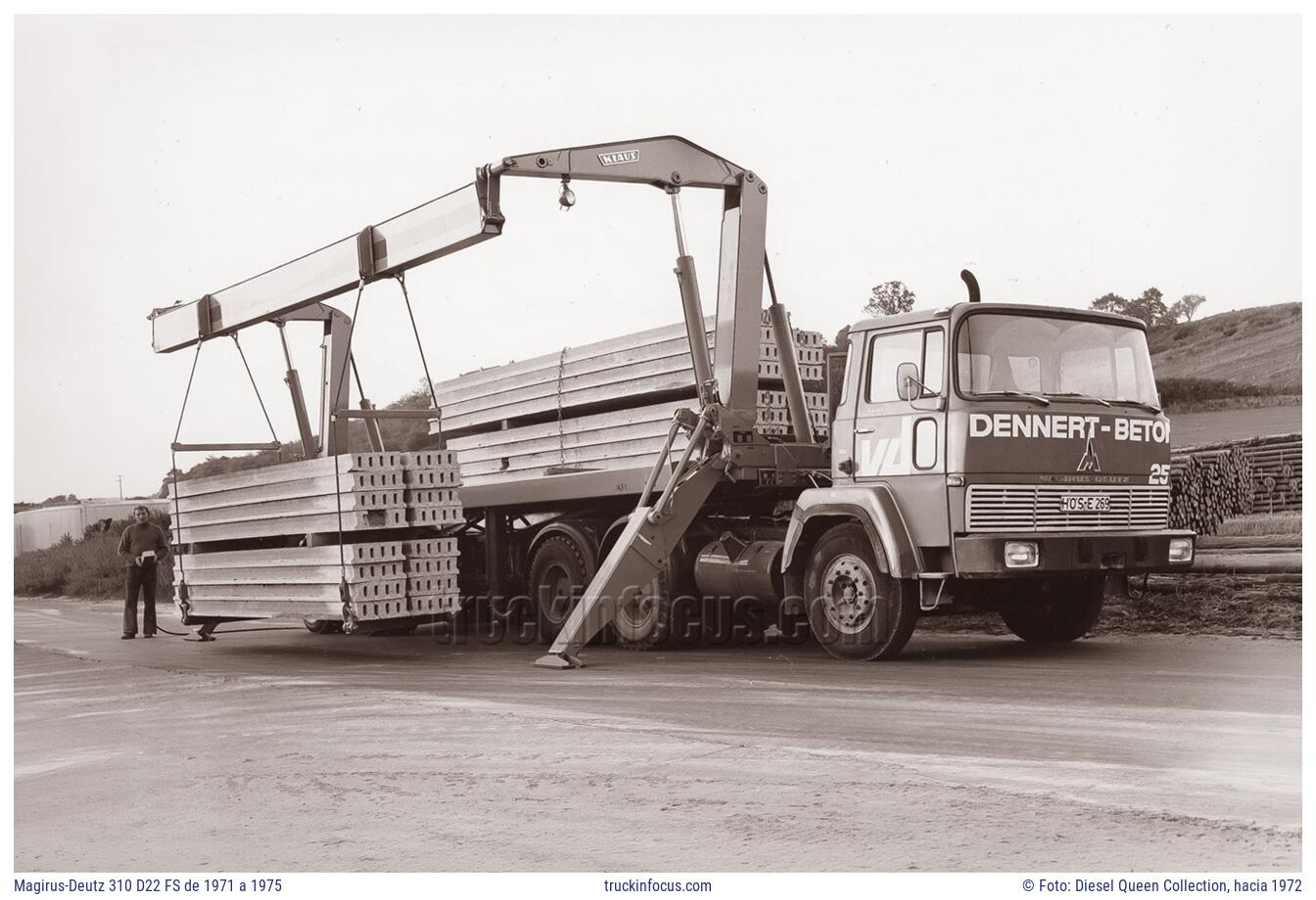 Magirus-Deutz 310 D22 FS de 1971 a 1975 Foto hacia 1972