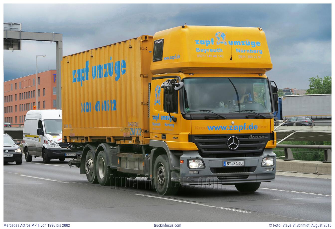 Mercedes Actros MP 1 von 1996 bis 2002 Foto August 2016