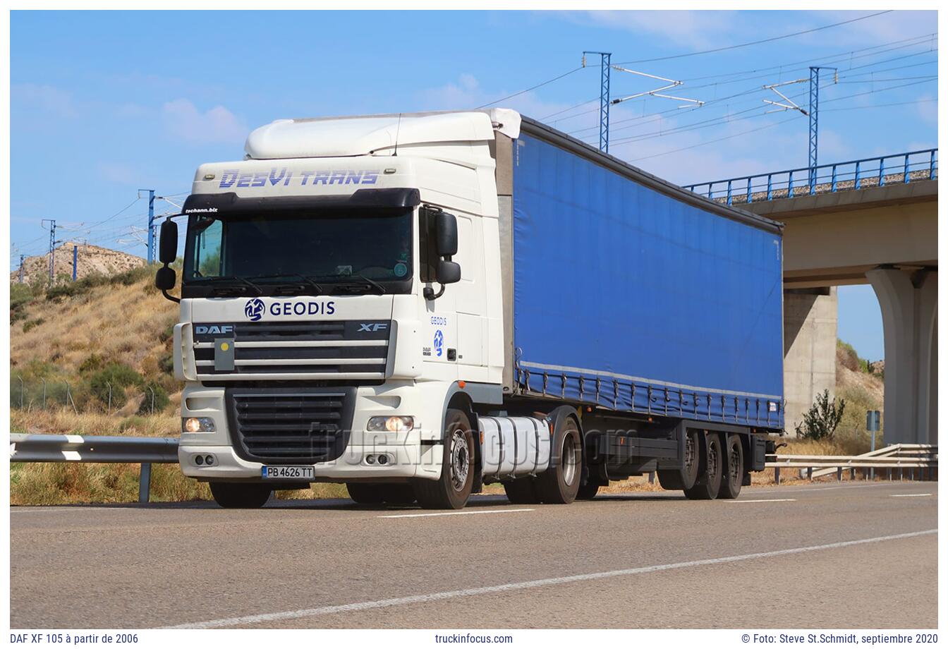 DAF XF 105 à partir de 2006 Foto septiembre 2020