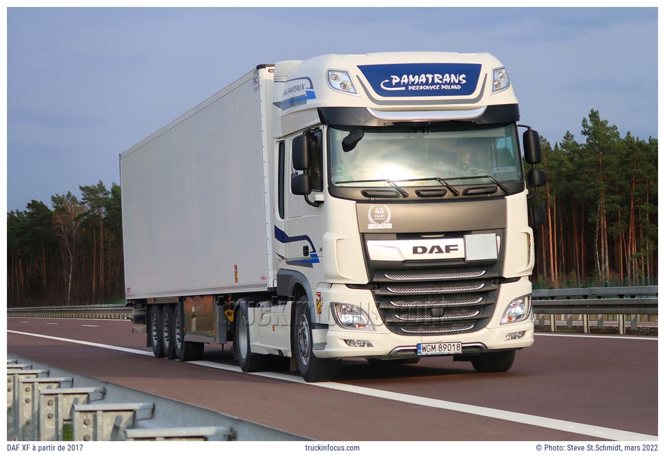 DAF XF à partir de 2017 Photo mars 2022