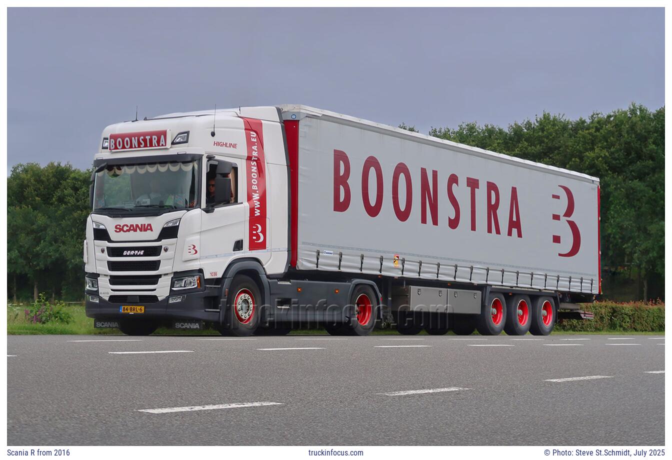 Scania R from 2016 Photo July 2025