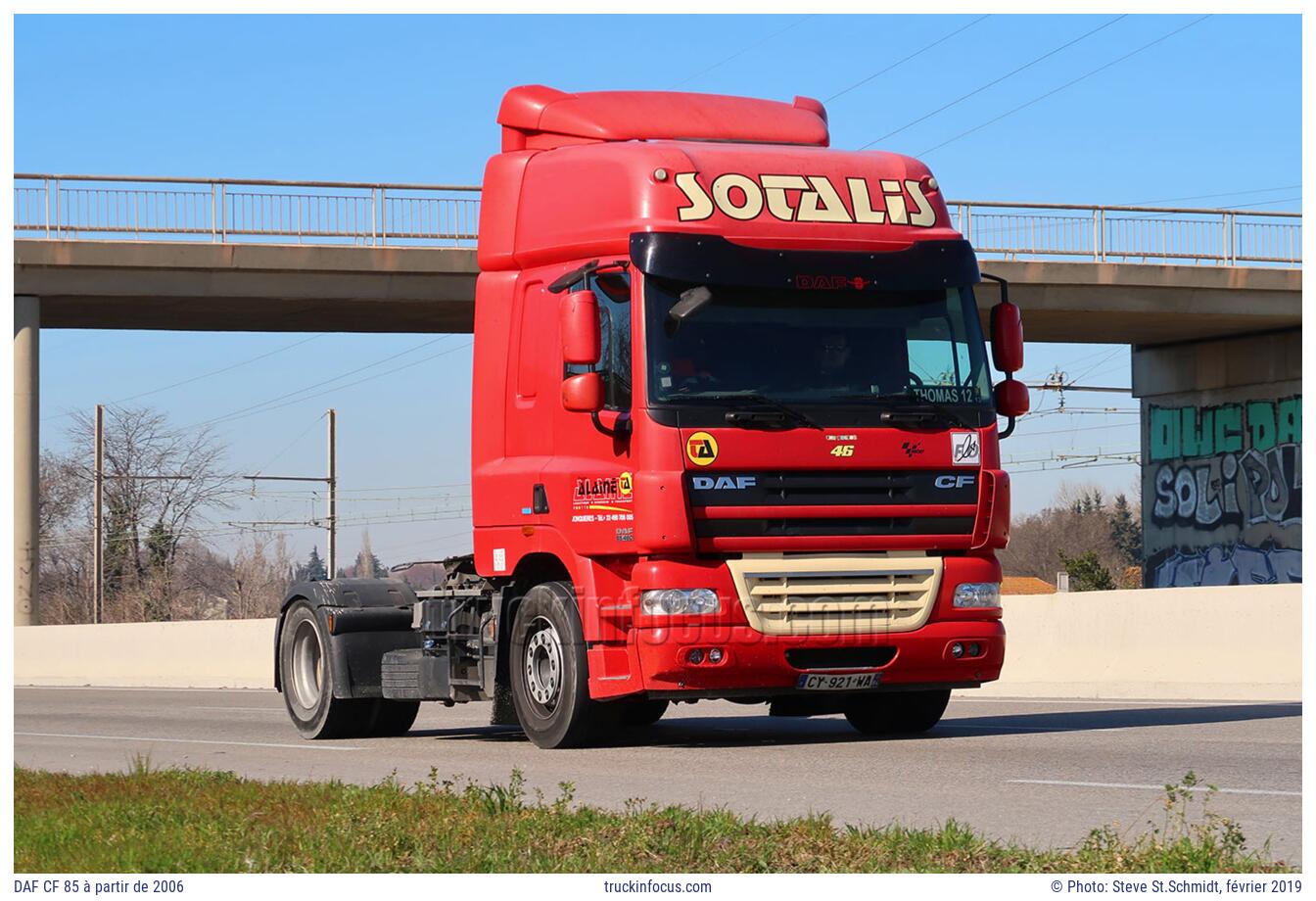 DAF CF 85 à partir de 2006 Photo février 2019