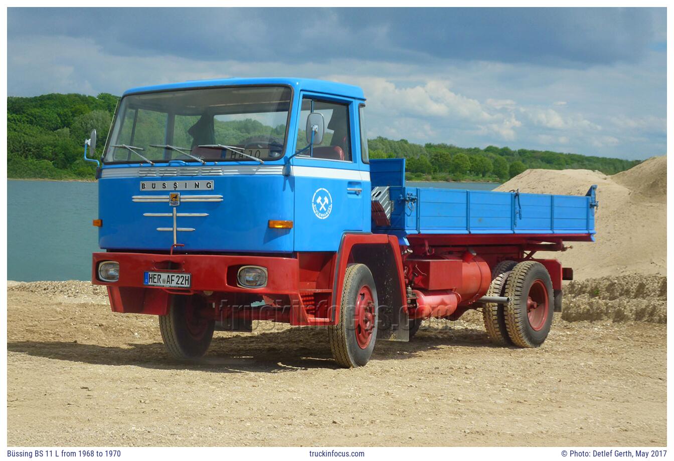 Büssing BS 11 L from 1968 to 1970 Photo May 2017