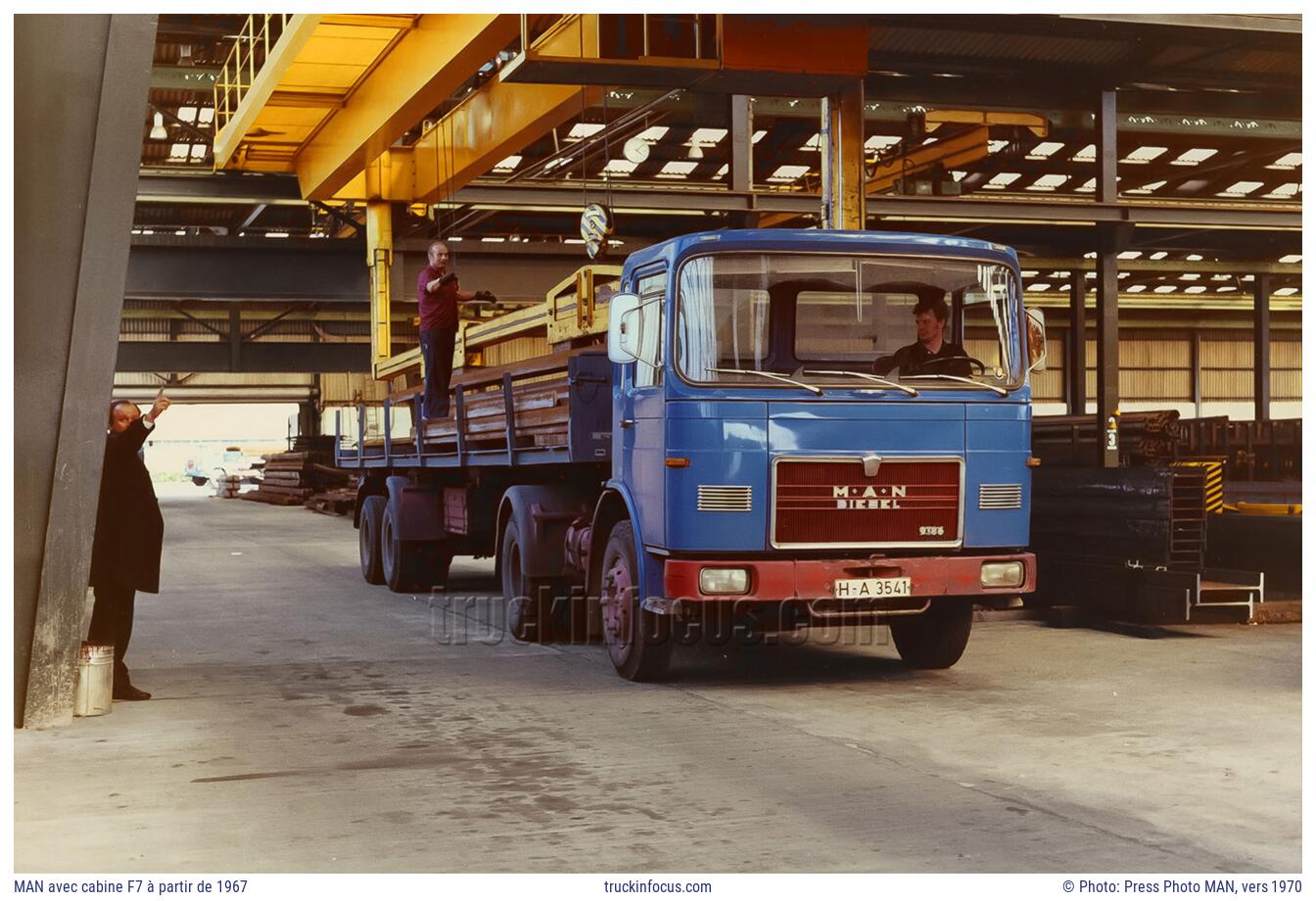 MAN avec cabine F7 à partir de 1967 Photo vers 1970