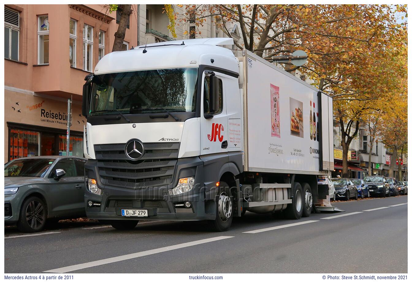 Mercedes Actros 4 à partir de 2011 Photo novembre 2021