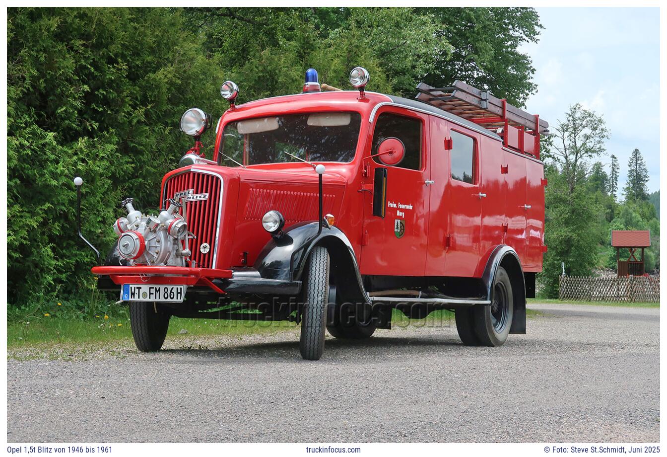 Opel 1,5t Blitz von 1946 bis 1961 Foto Juni 2025