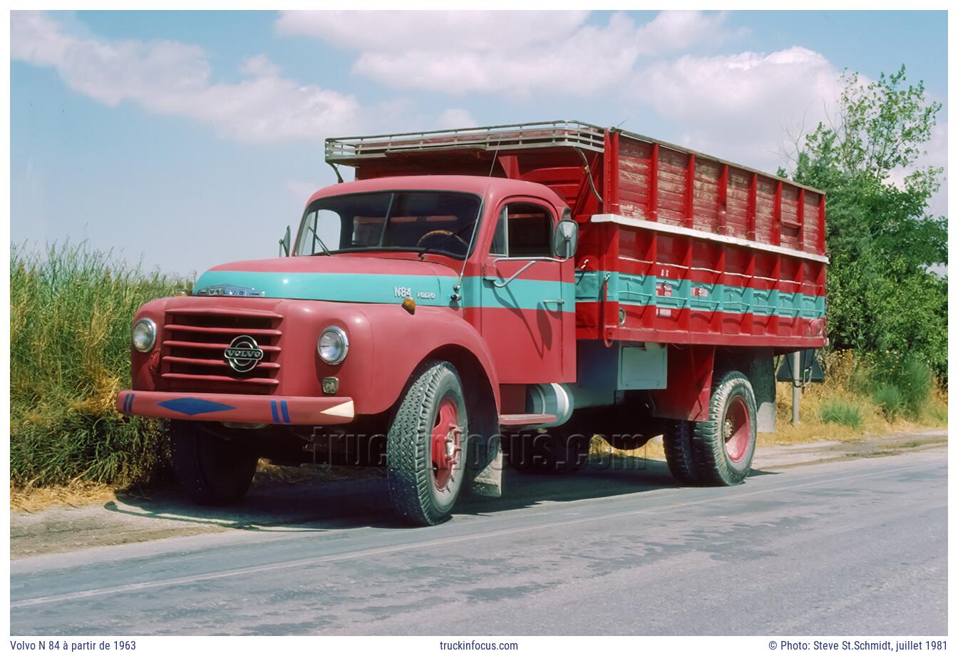 Volvo N 84 à partir de 1963 Photo juillet 1981