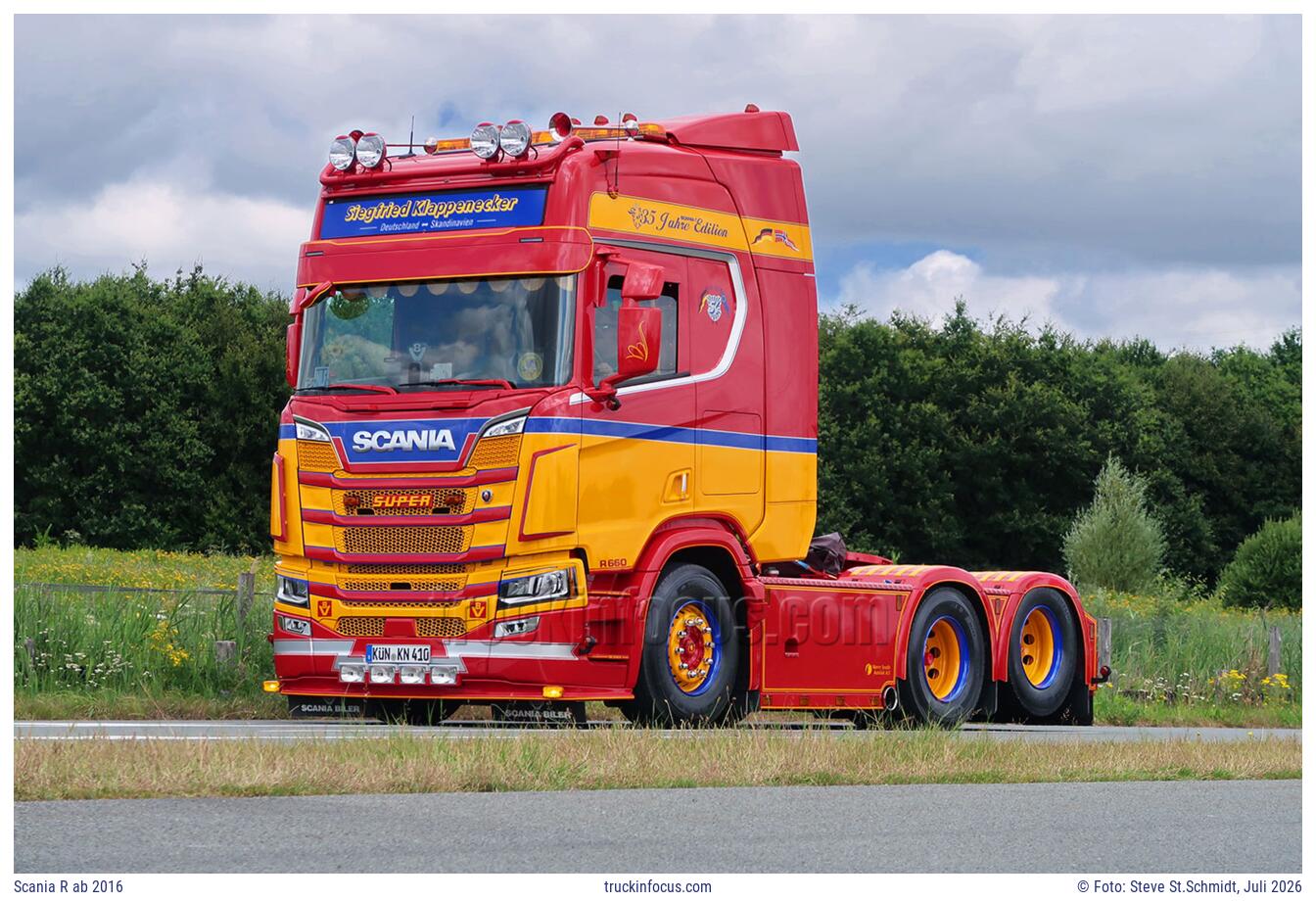 Scania R ab 2016 Foto Juli 2026