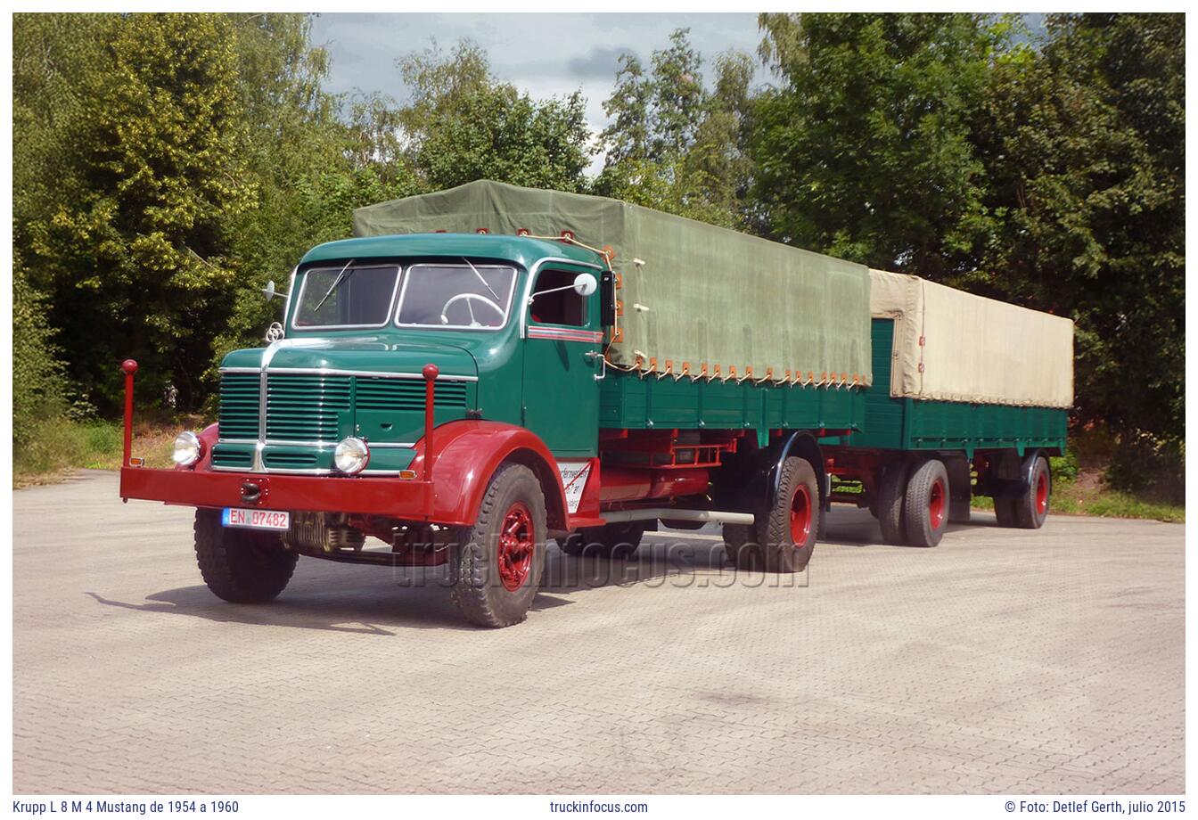 Krupp L 8 M 4 Mustang de 1954 a 1960 Foto julio 2015