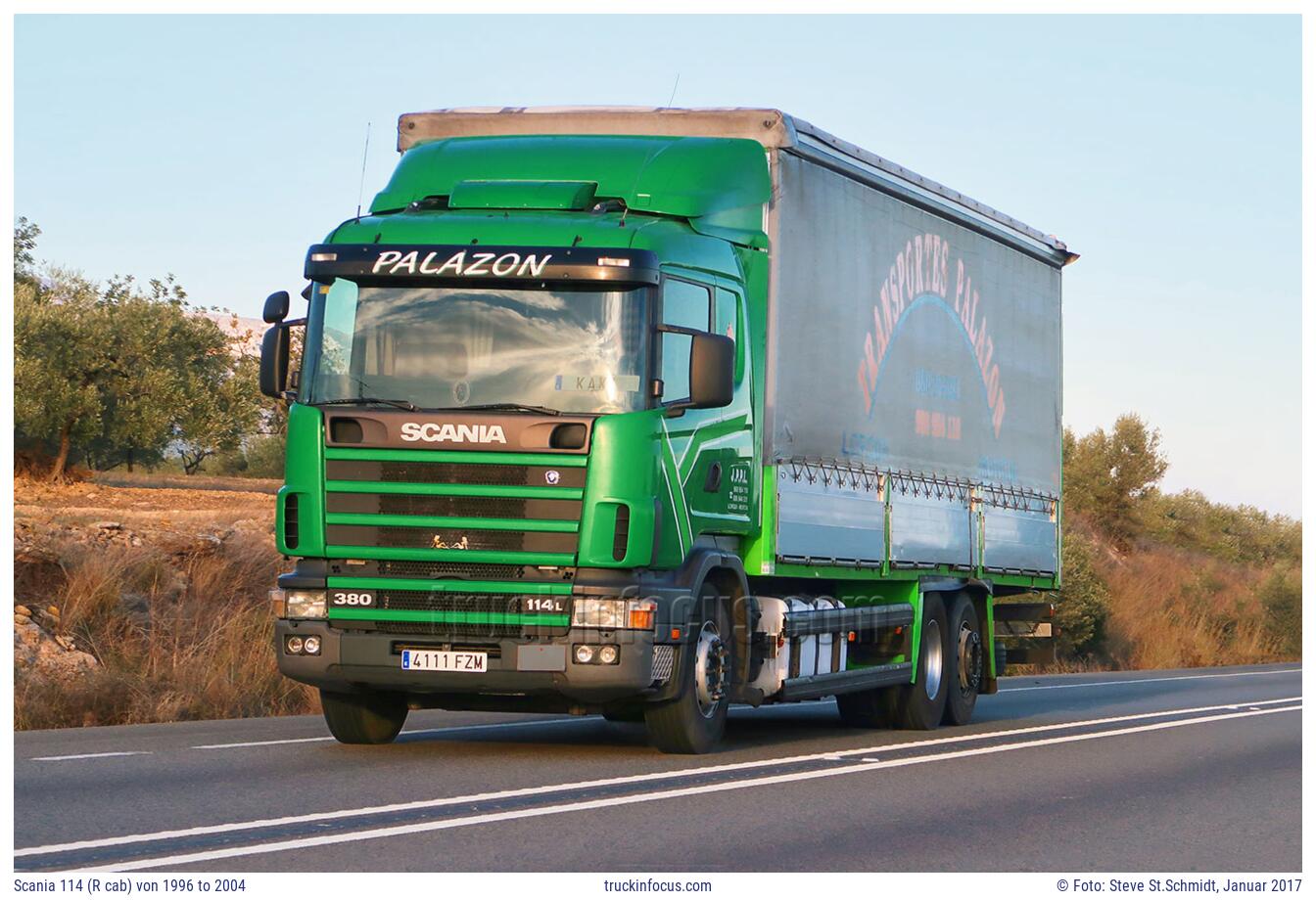 Scania 114 (R cab) von 1996 to 2004 Foto Januar 2017