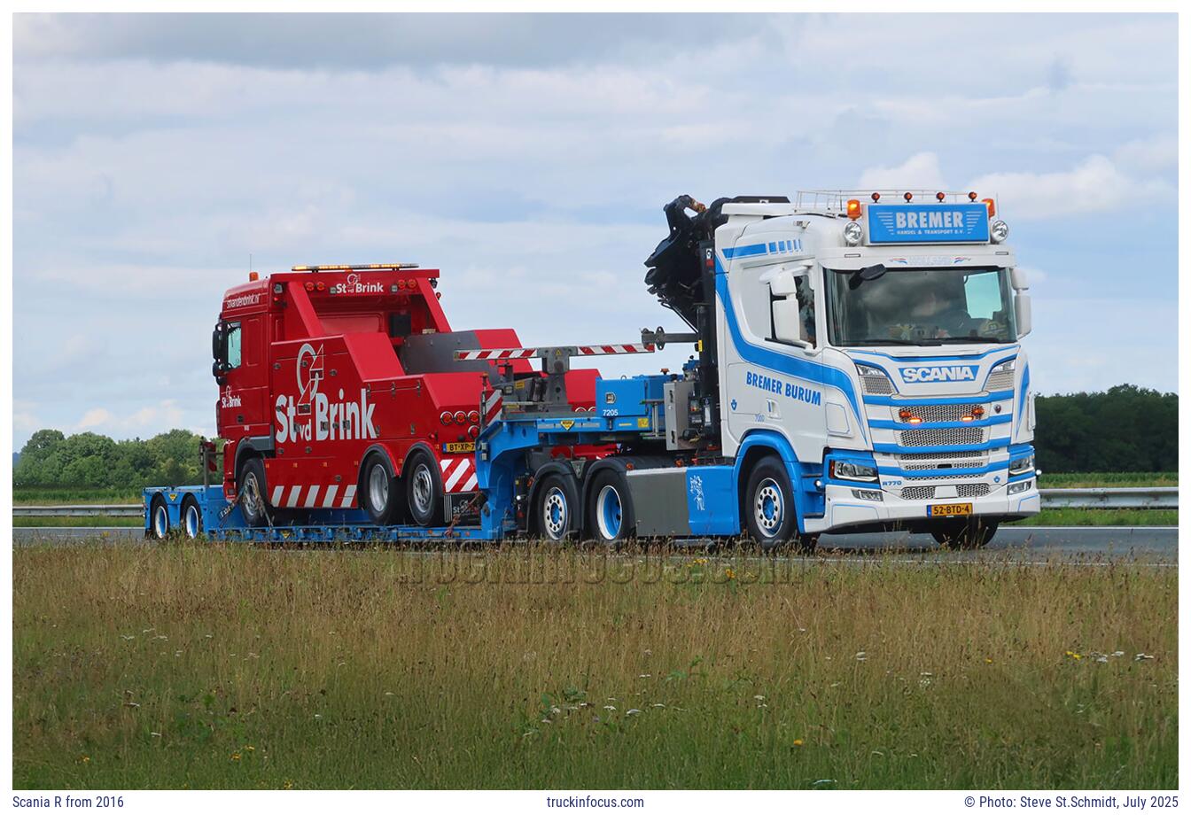 Scania R from 2016 Photo July 2025