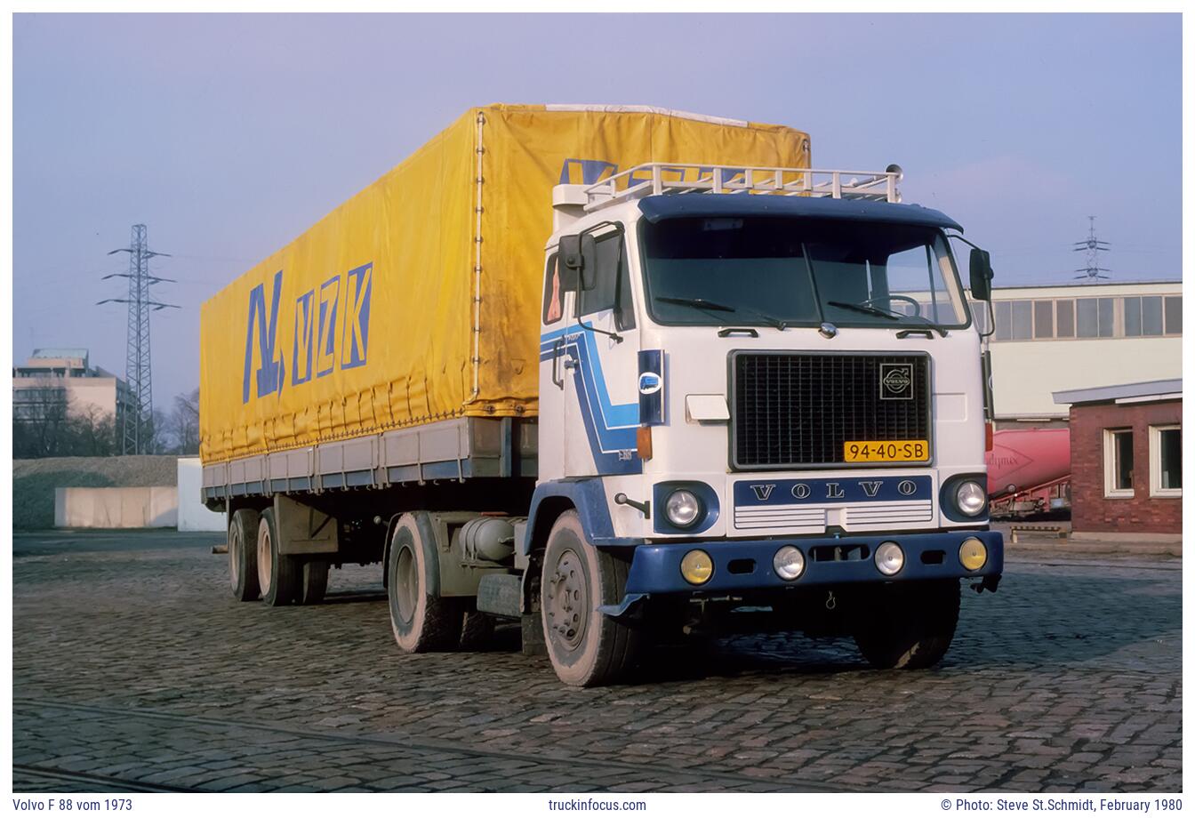 Volvo F 88 vom 1973 Photo February 1980