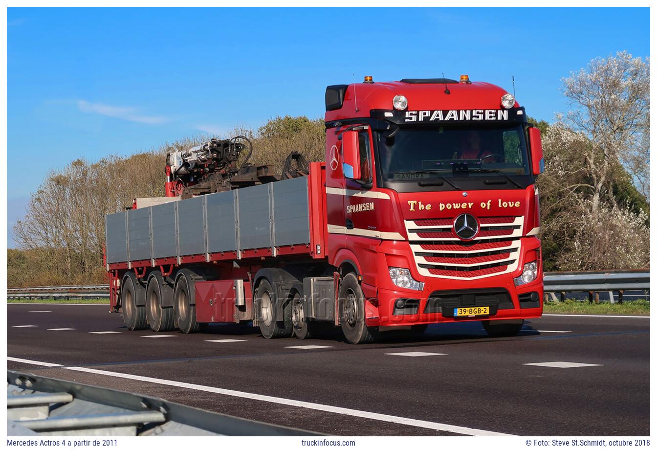 Mercedes Actros 4 a partir de 2011 Foto octubre 2018