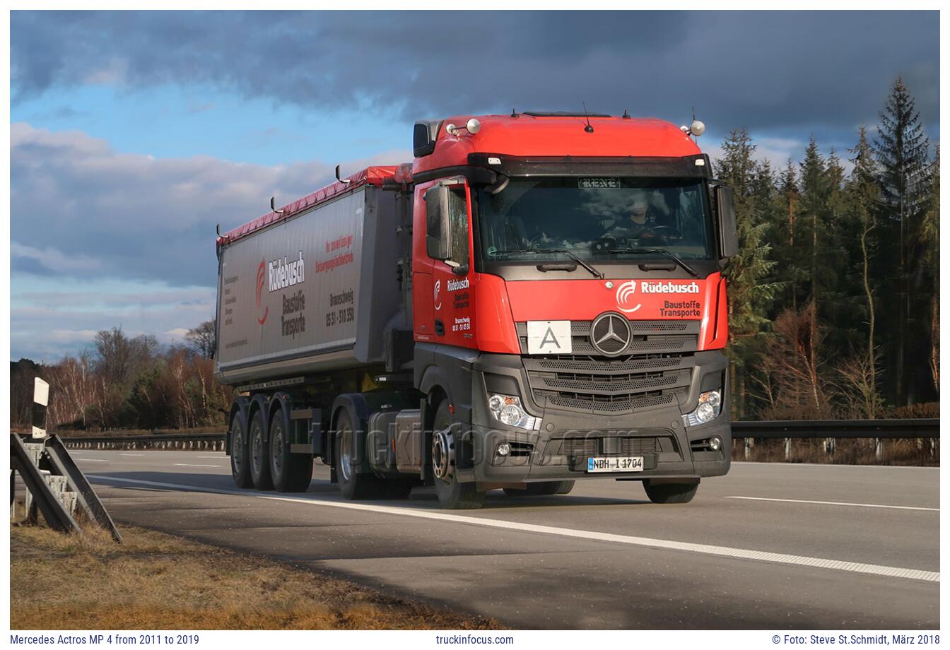 Mercedes Actros MP 4 from 2011 to 2019 Foto März 2018