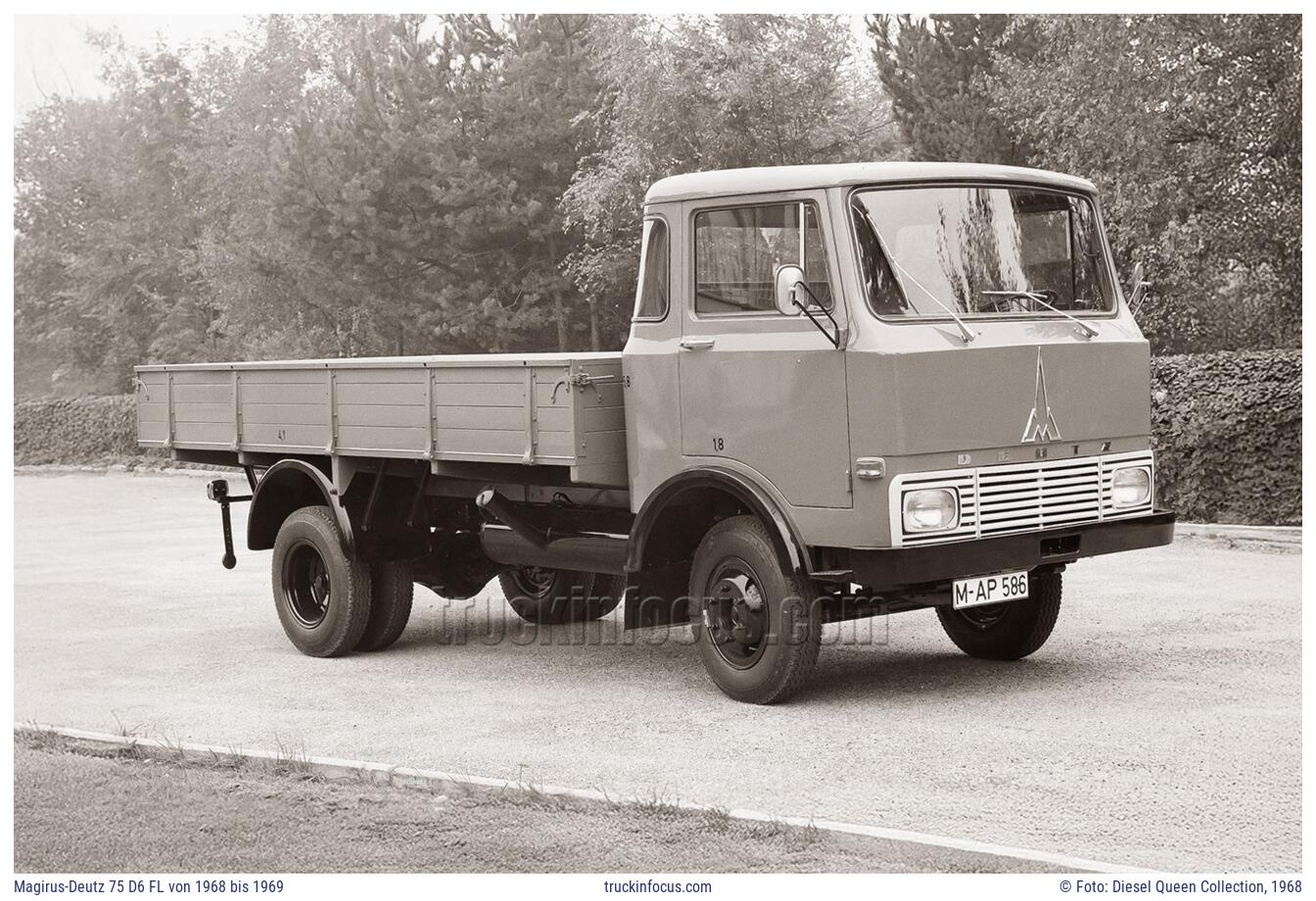 Magirus-Deutz 75 D6 FL von 1968 bis 1969 Foto 1968