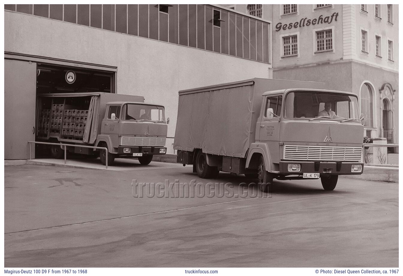 Magirus-Deutz 100 D9 F from 1967 to 1968 Photo ca. 1967