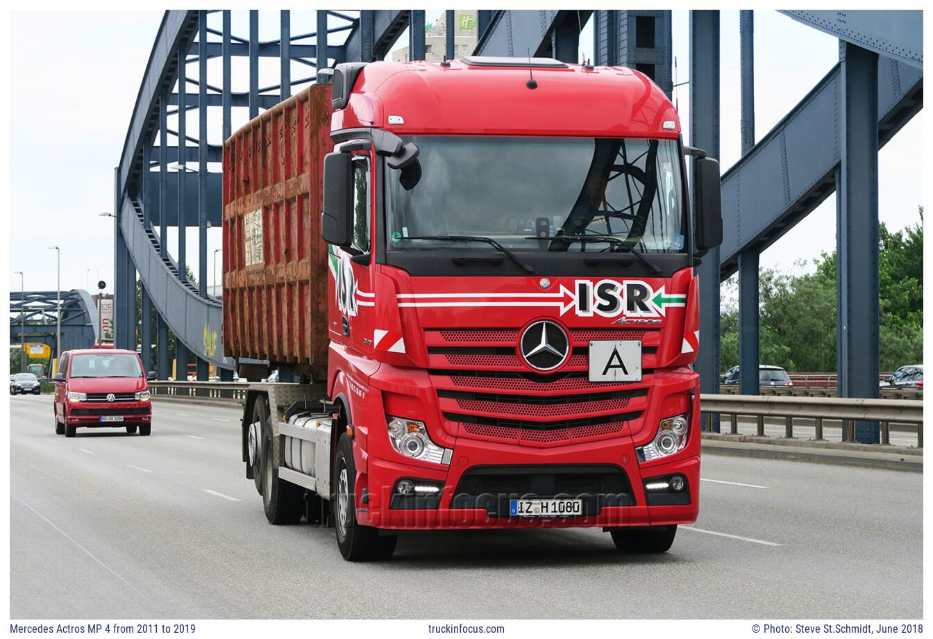 Mercedes Actros MP 4 from 2011 to 2019 Photo June 2018