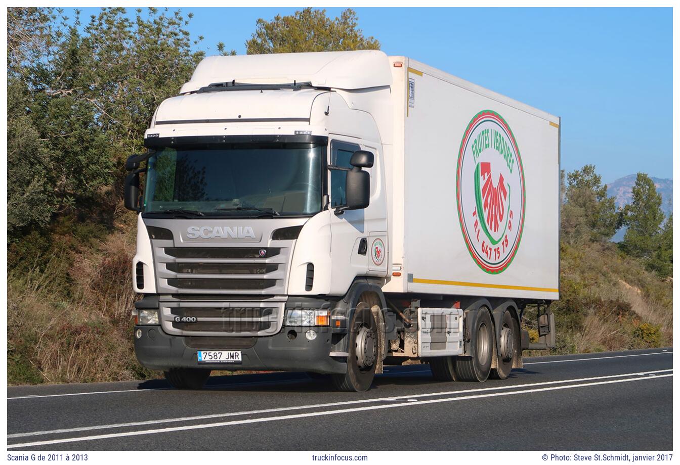 Scania G de 2011 à 2013 Photo janvier 2017