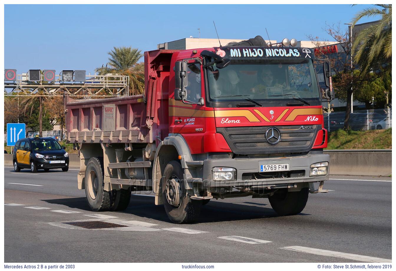 Mercedes Actros 2 B a partir de 2003 Foto febrero 2019