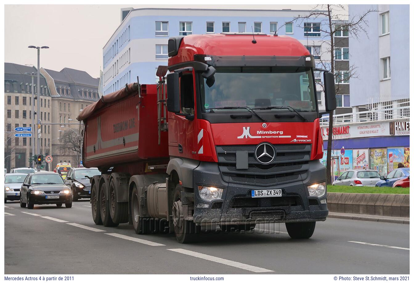 Mercedes Actros 4 à partir de 2011 Photo mars 2021