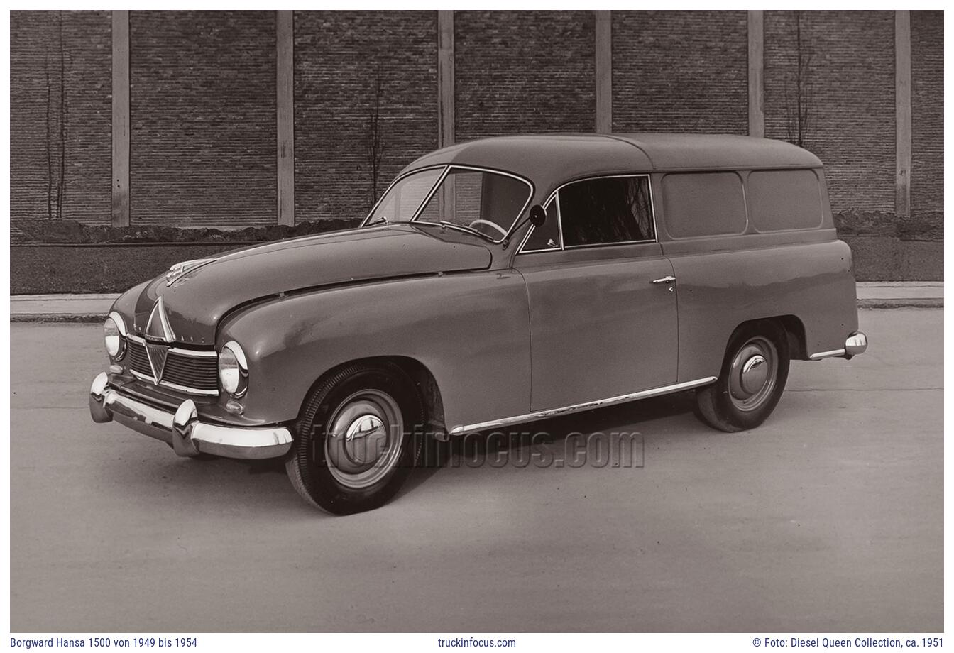 Borgward Hansa 1500 von 1949 bis 1954 Foto ca. 1951