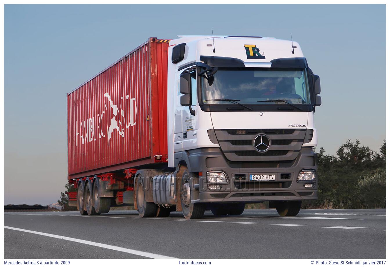Mercedes Actros 3 à partir de 2009 Photo janvier 2017
