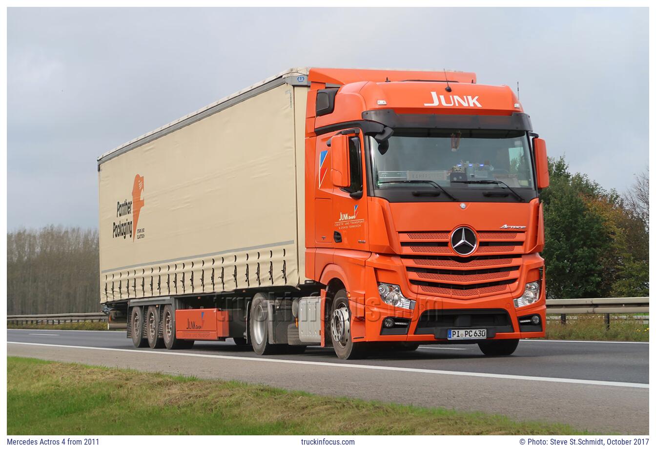 Mercedes Actros 4 from 2011 Photo October 2017