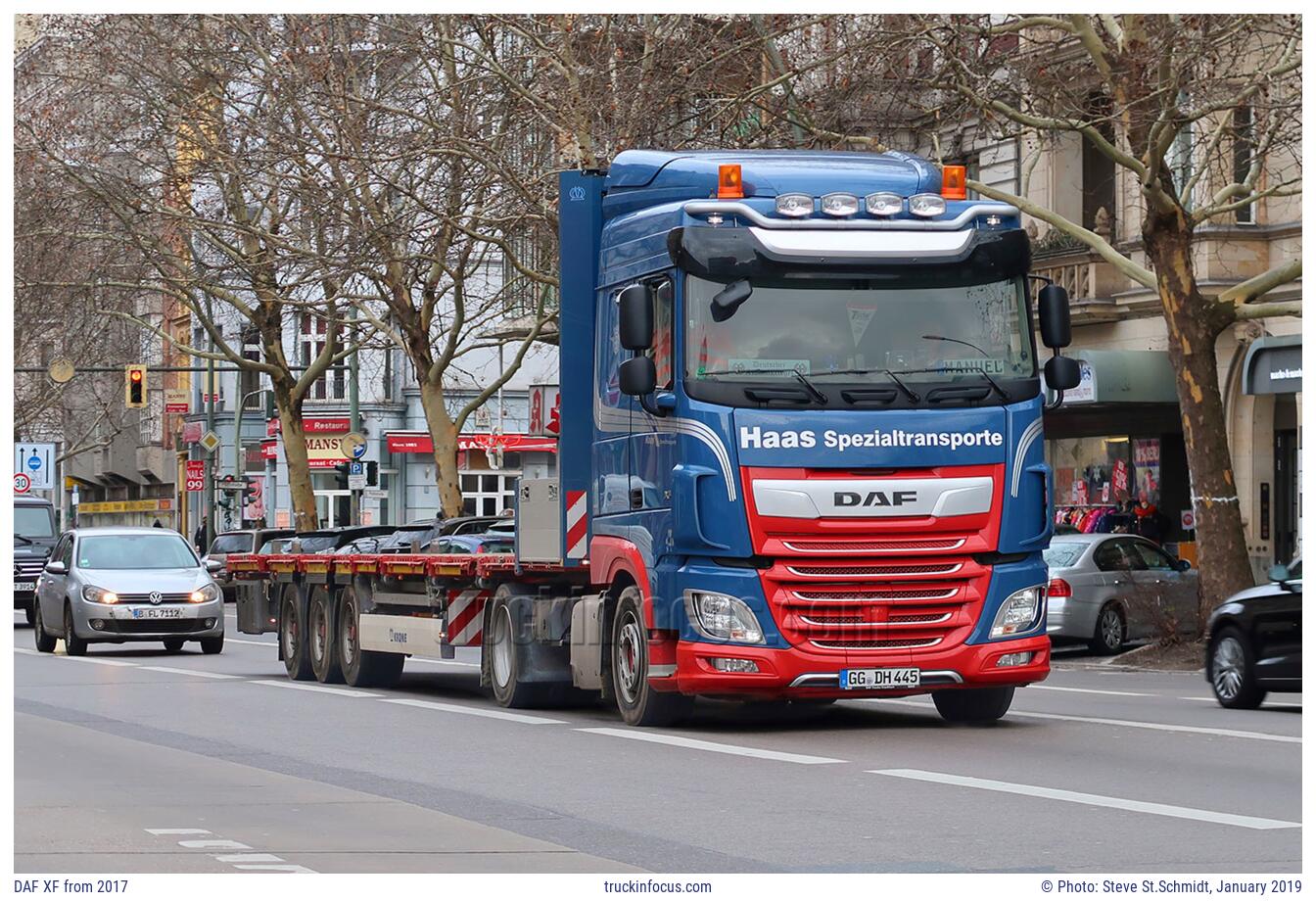 DAF XF from 2017 Photo January 2019