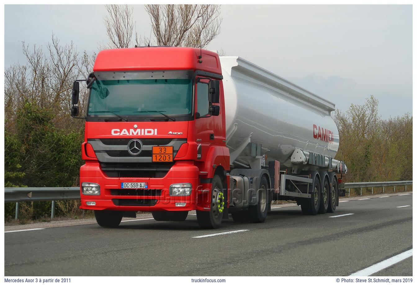 Mercedes Axor 3 à partir de 2011 Photo mars 2019